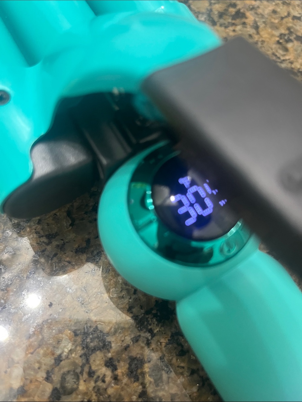 BedHead Turquoise Styling Tool with Digital Display